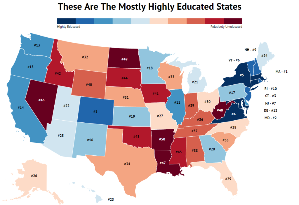 Is Texas The Most Educated State?